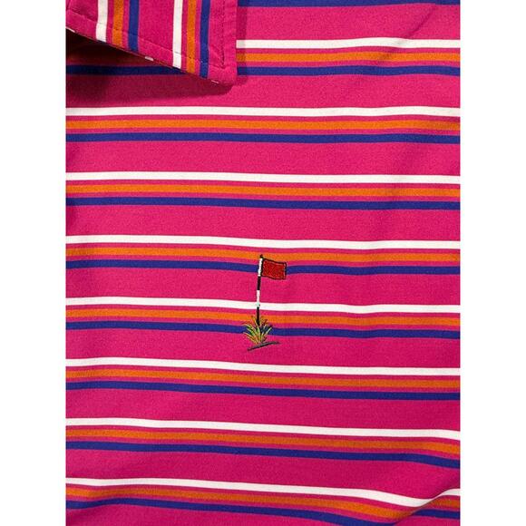 Ak-Chin Southern Dunes Golf Club Striped Golf Men Shirt Size Medium - Picture 6 of 9